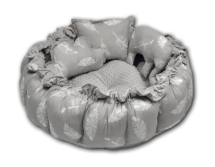 LOOLAY ENGELSNEST Kingsize XXL BABYNEST Nestchen-Ø 90cm Krabbledecke-Ø 155cm 2seitig Babynestchen Ba