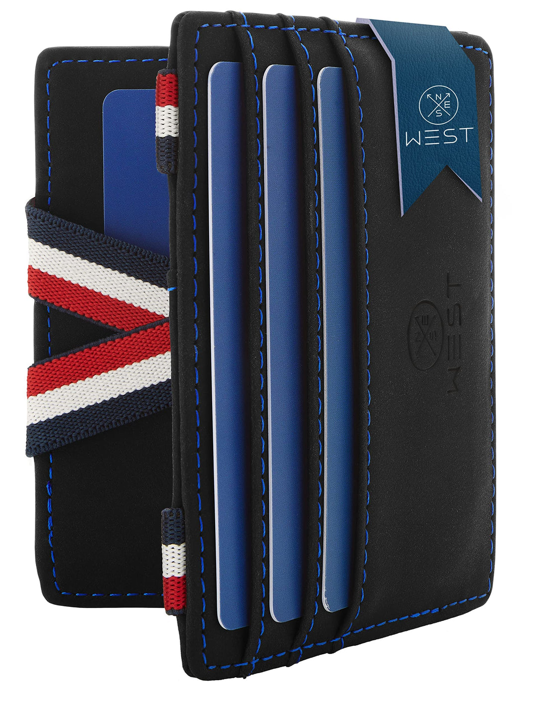 WEST® - Magic Wallet mit Münzfach + Geschenkverpackung - magische Geldbörse kompakt & klein - Trick