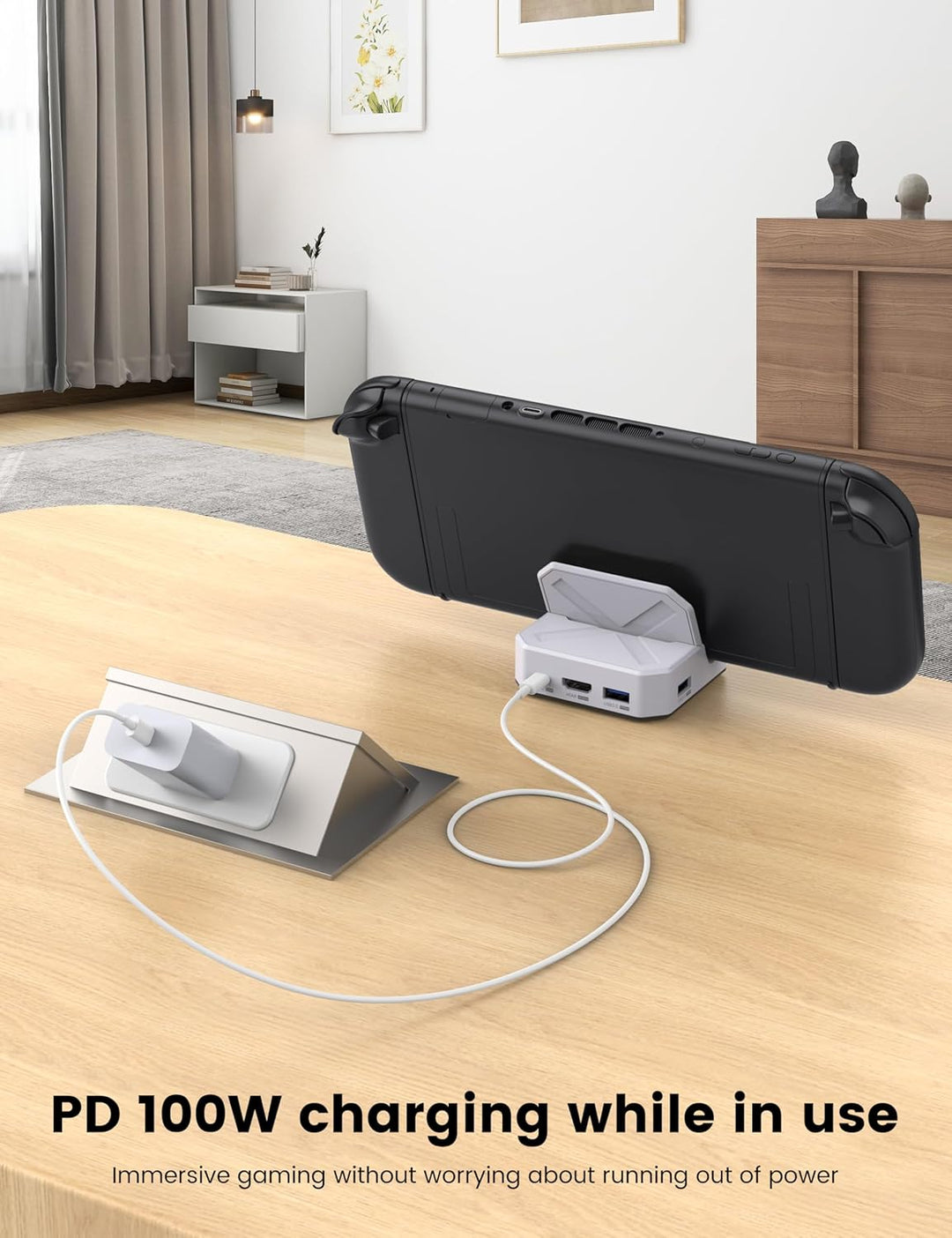 MOGOOD Switch 2 Dockingstation 100W PD, 4K@60Hz, 1Gbps LAN, USB 3.0 | 2x USB 5Gbps, kompatibel mit S