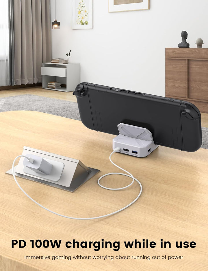 MOGOOD Switch 2 Dockingstation 100W PD, 4K@60Hz, 1Gbps LAN, USB 3.0 | 2x USB 5Gbps, kompatibel mit S