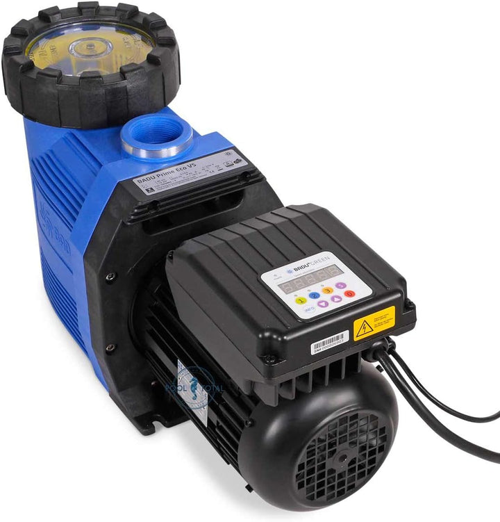 Energiesparende Poolpumpe BADU Prime ECO VS - Drehzahlregelung mit 24m³/h Leistung - Leiser Betrieb
