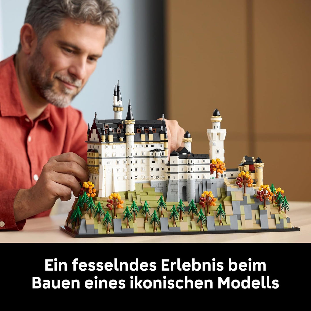 LEGO Architecture Schloss Neuschwanstein - Kreatives Bastelset und Konstruktionsspielzeug - Spielzeu