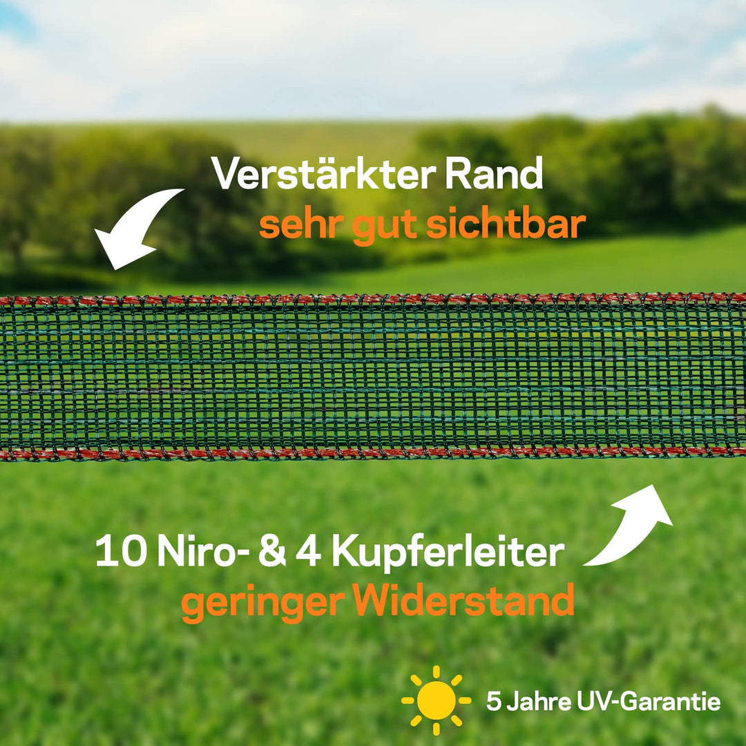 200 m/40 mm Gallagher Weidezaunband TurboStar Super (grün)
