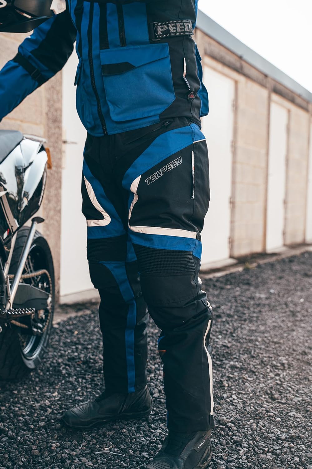 Texpeed Motorradhose Mit Protektoren Herren - Textil Wasserdicht Motorroller Motorrad Bikerin Mit Sc