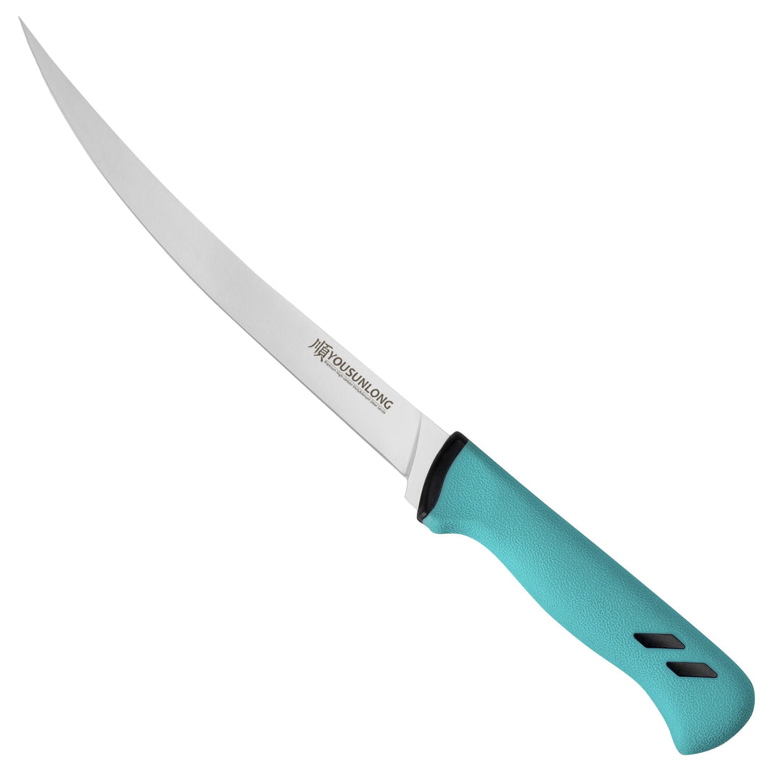 YOUSUNLONG Professionelles Fischfiletiermesser & Ausbeinmesser 245 mm – Klinge aus hochkohlenstoffha