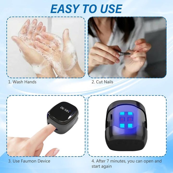 Nagelpilz Laser für Zuhause, Upgrade Nagelpilz Lasergerät【Upgrade 4*Blau & 2*Infrarotlicht】【Effektiv