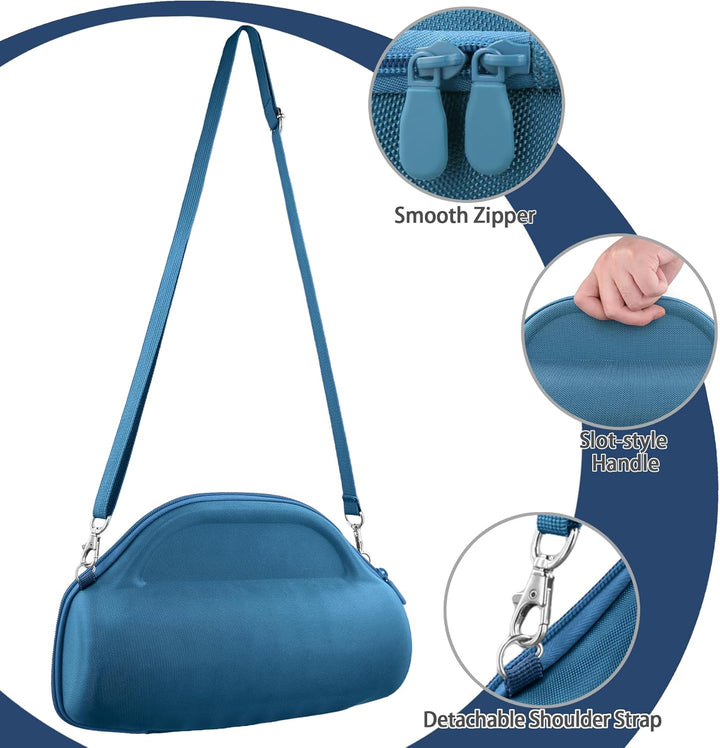 co2CREA Hart Reise Schutz Hülle Etui Tasche für JBL Charge 6 Bluetooth Lautsprecher mit abnehmbarem