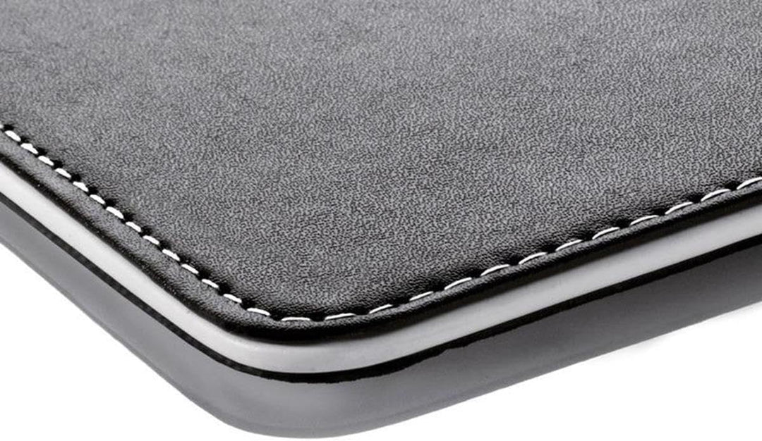SIGEL SA106 Schreibunterlage Eyestyle aus hochwertigem Leder-Imitat, schwarz / weiss