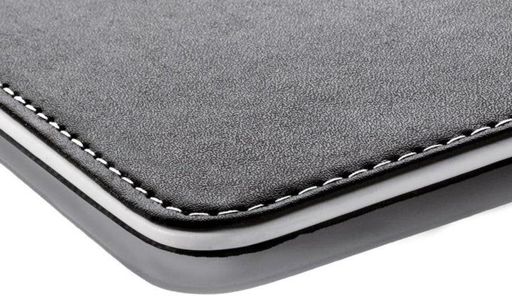 SIGEL SA106 Schreibunterlage Eyestyle aus hochwertigem Leder-Imitat, schwarz / weiss
