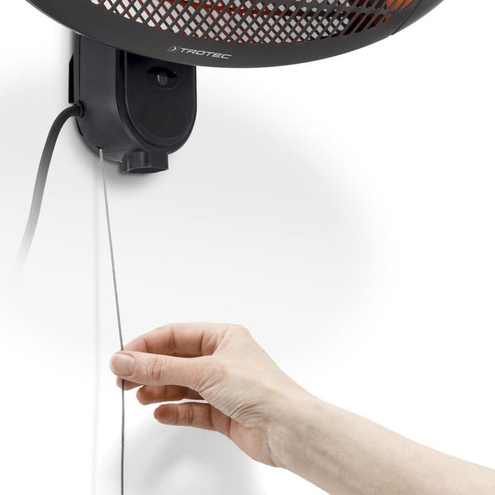 TROTEC Terassenheizstrahler Infrarot IR 2000 S – Heizleistung 650 W / 1300 W / 2000 W – Standgerät,