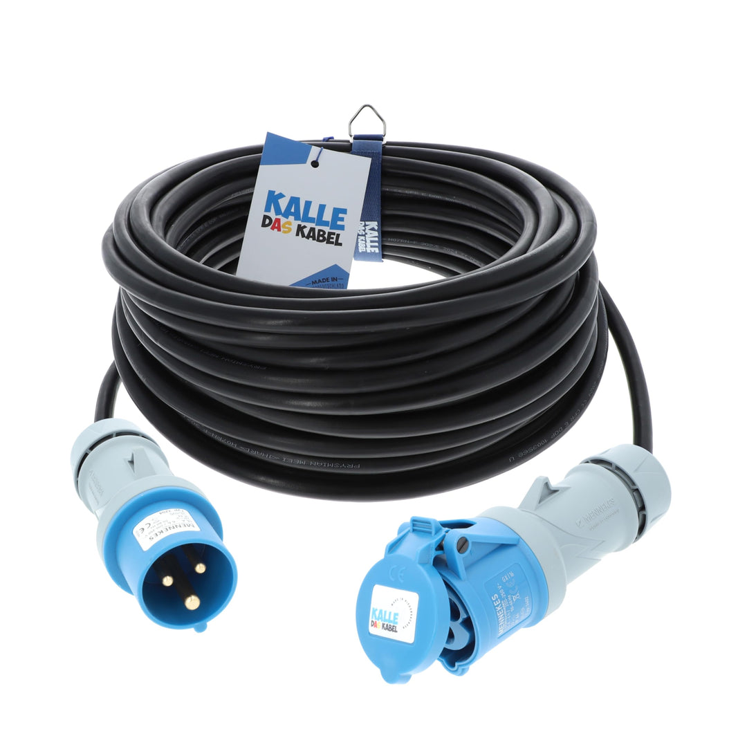 CEE-Gummiverlängerung H07RN-F 3G 1,5 mm² 10 m von KALLE DAS KABEL, 10 m
