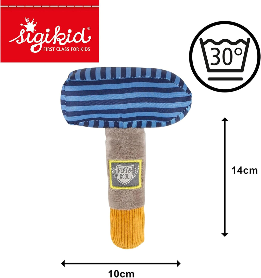 Sigikid Baby Rassel & Greiflinge Werkzeug Set Play & Cool - Babyspielzeug Motorik Knisterfolie Quiet