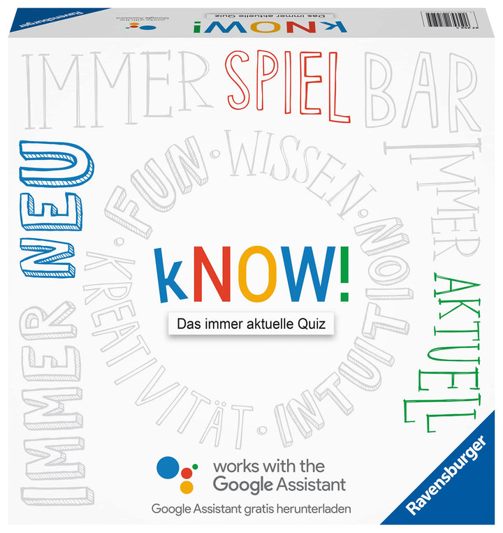 Ravensburger 27252 Gesellschaftsspiel – kNOW! ohne Google Home Mini, ohne Google Home Mini
