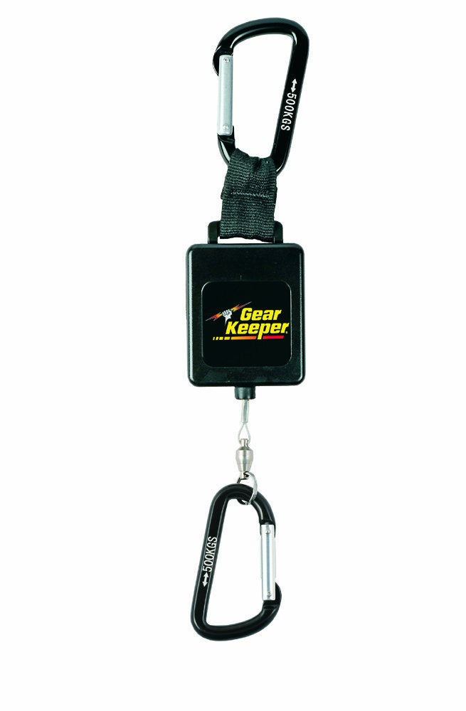 Gear Keeper RT3-4548 Retractable Instrument Tether with Aluminum Carabiner, 80 lbs Breaking Strength