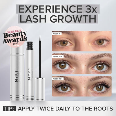 LashForce Wimpernserum (XL - 8ml) NYK1 Wimpernserum Ohne Hormone Für Wimpernwachstum Lash Serum - Wi