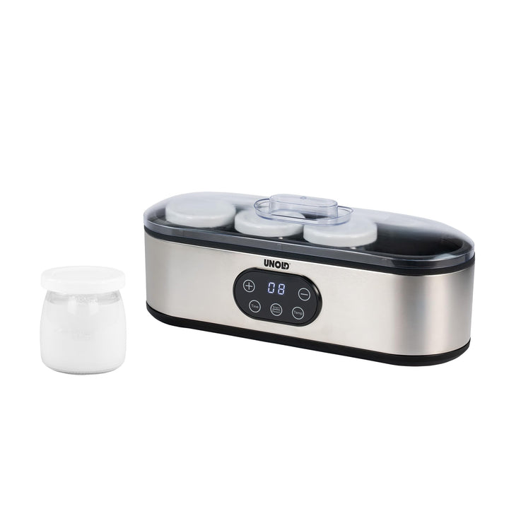 Unold Joghurtbereiter Jogi | 4 Behälter à 180 ml für hausgemachten Joghurt | Einfache Joghurtbereitu