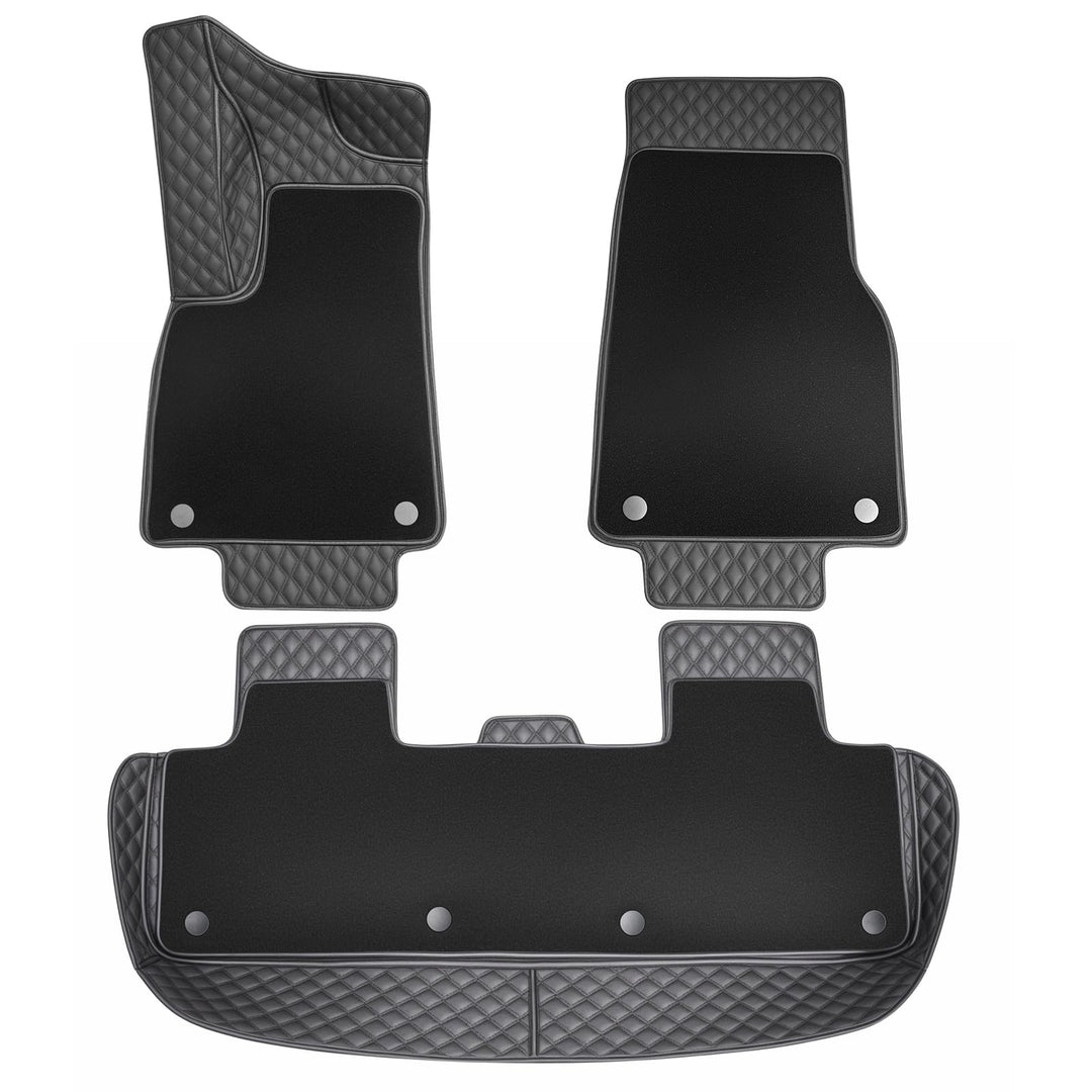 topfit Fussmatten für Tesla Model Y Juniper 2025 2026 Allwetter-PU-Bodenbelag für das Neue Model Y r