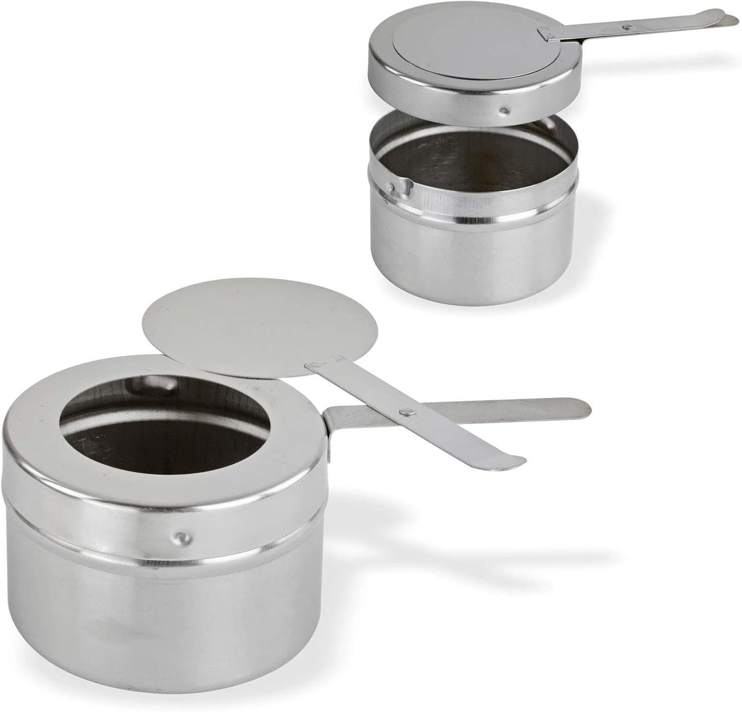 DEMA Speisenwärmer Edelstahl – Warmhaltebehälter, Chafing Dish, Buffetwärmer – 2 Schalen, hygienisch