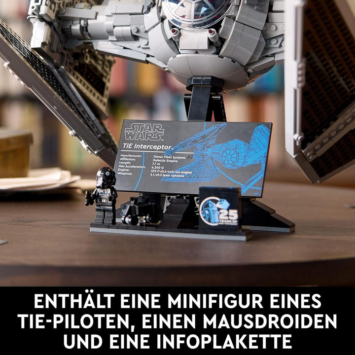 LEGO Star Wars TIE-Abfangjäger, kreatives Bauset aus der Ultimate Collector Series für Erwachsene, M