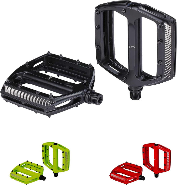BBB Cycling Fahrrad Pedale mit Grosse Plattform Alu-Pedalkörper Auswechselbare Grip-Pins CoolRide BP