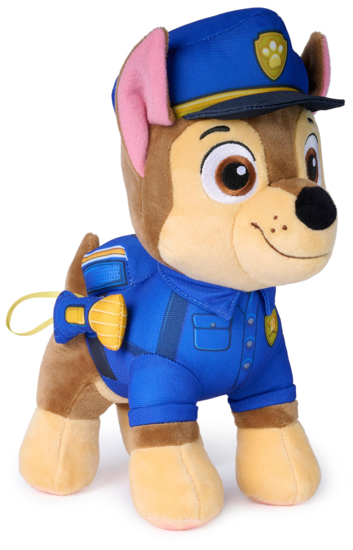 PAW PATROL - Search & Rescue: 25 cm Chase Plüsch in Search & Rescue Uniform mit Zubehör, Spielzeug f