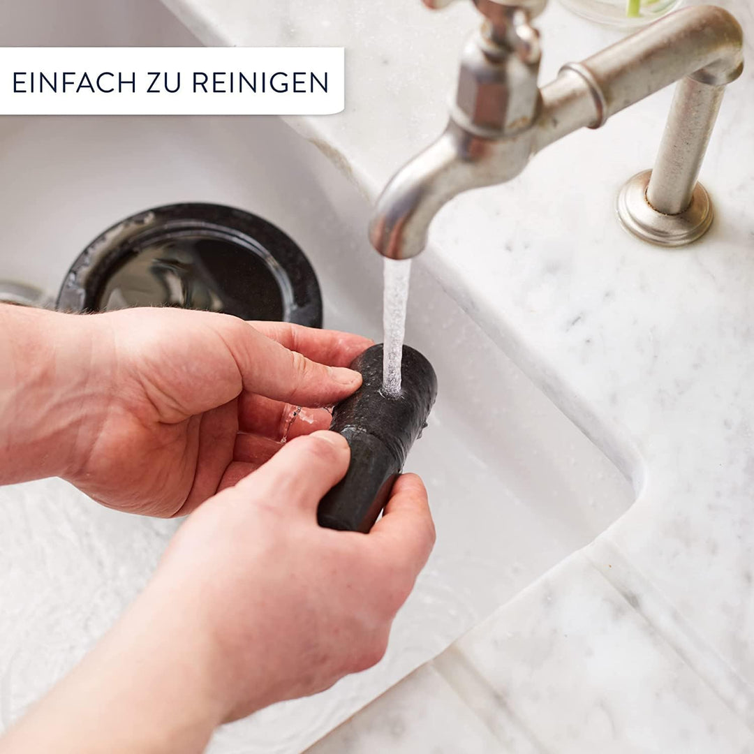 Tefal Jamie Oliver Mörser und Stössel aus Granit, 14,5 cm Durchmesser, Kräuter und Gewürze zerkleine
