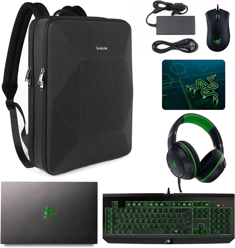 Smatree Laptop Hartschalen Rucksack für Männer, Kompatibilität mit 17,3 Zoll MSI GF76/Acer Nitro 5/A