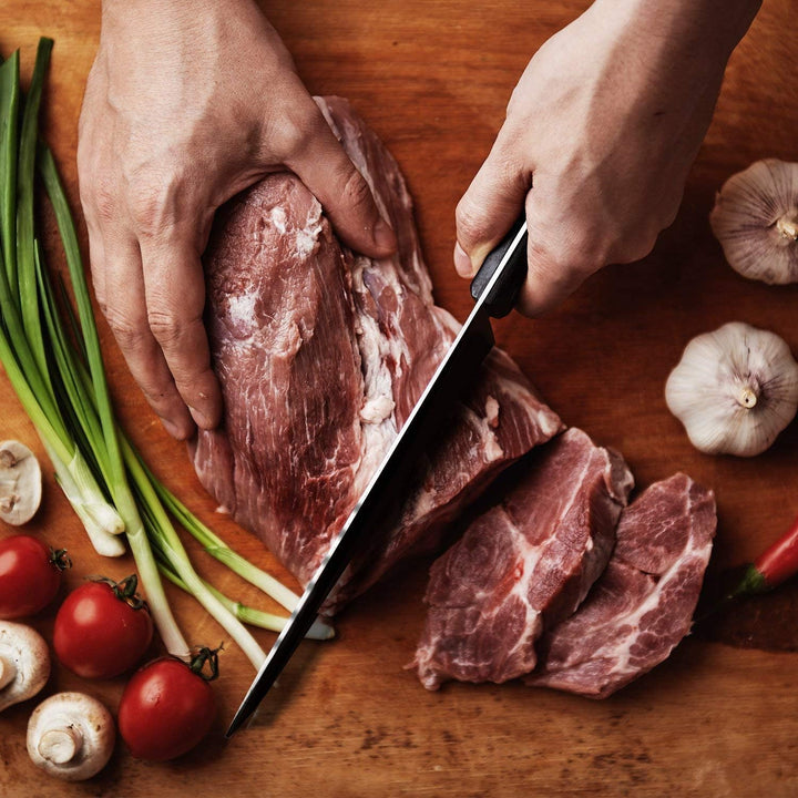 ORBLUE Hackmesser - Chinesisches Kochmesser, Scharfes Küchenmesser, Ideal als Metzgermesser, Fleisch