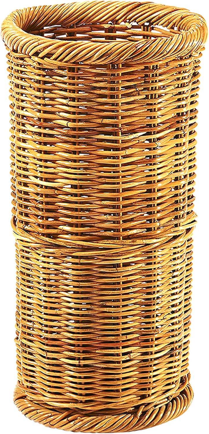 Kobolo Regenschirmständer Schirmständer aus Rattan - lacak - in Handarbeit geflochten