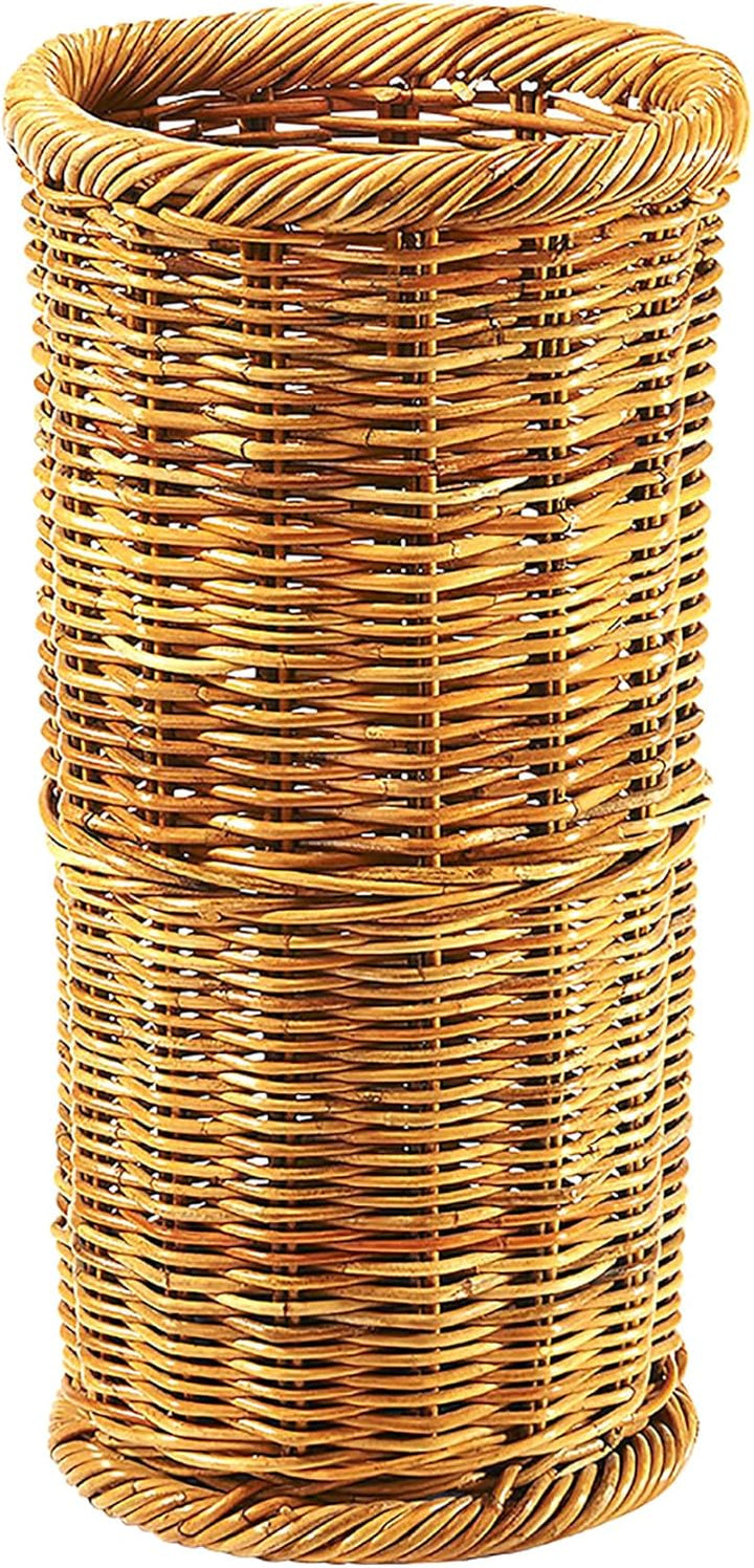 Kobolo Regenschirmständer Schirmständer aus Rattan - lacak - in Handarbeit geflochten