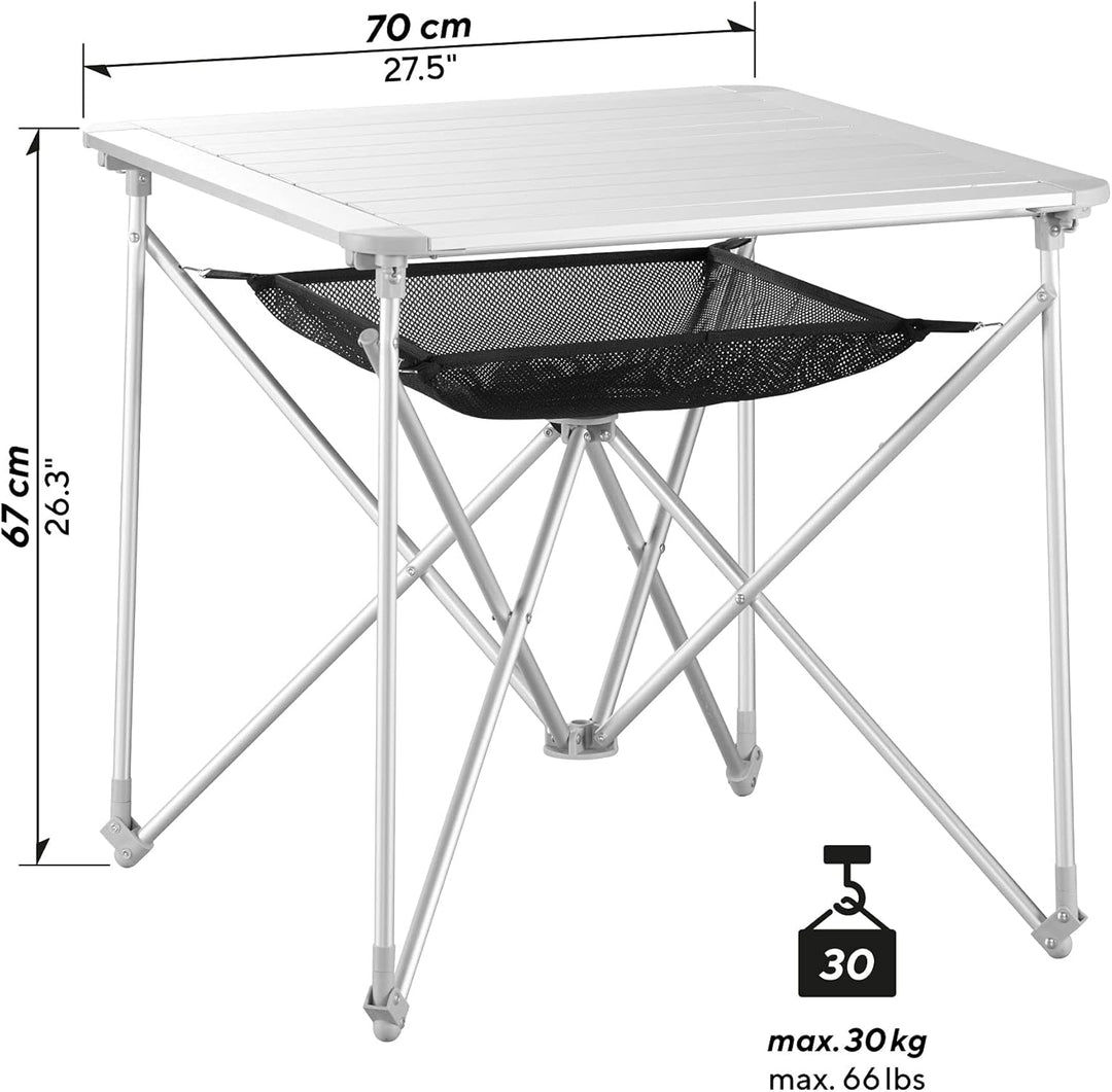 Uquip Campingtisch Mercy Camping Falttisch Rolltisch Klapptisch 4 Personen Alu