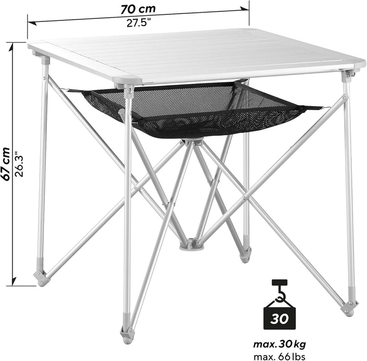 Uquip Campingtisch Mercy Camping Falttisch Rolltisch Klapptisch 4 Personen Alu