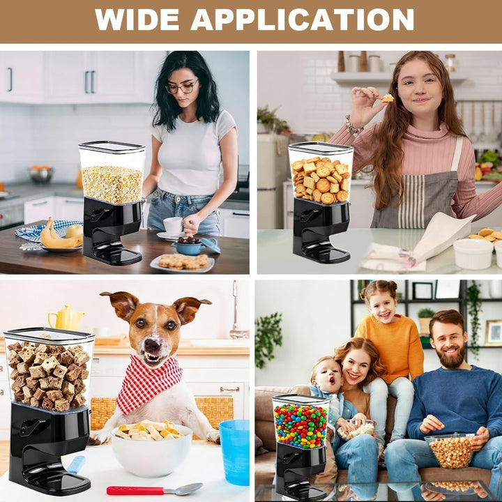Müslispender, 3,2L Cereal Dispenser Cornflakes Spender, Trockene Lebensmittelspender Müslibehälter F
