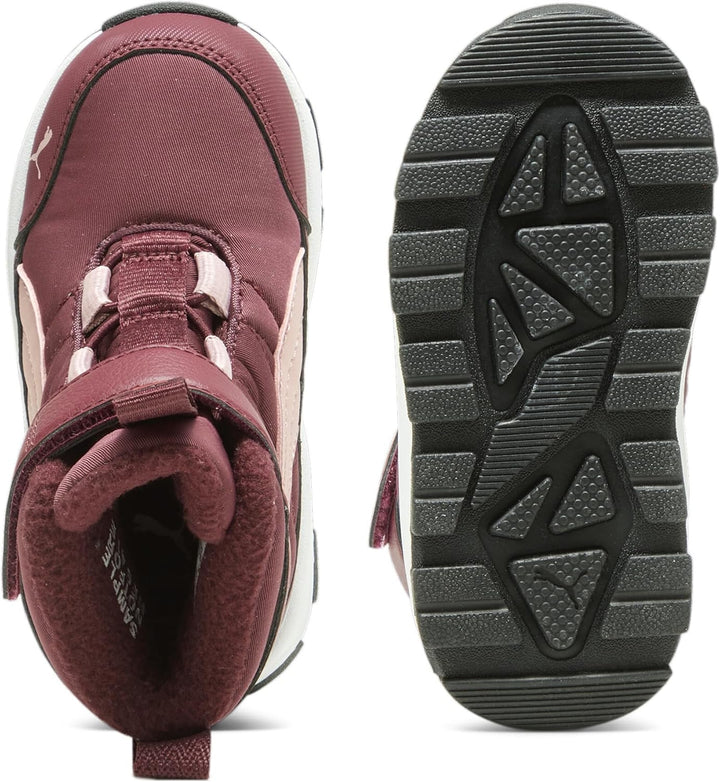 PUMA Unisex Baby Evolve Boot Ac+ Inf Sneaker 20 EU Dark Jasper Future Pink Astro Red, 20 EU Dark Jas