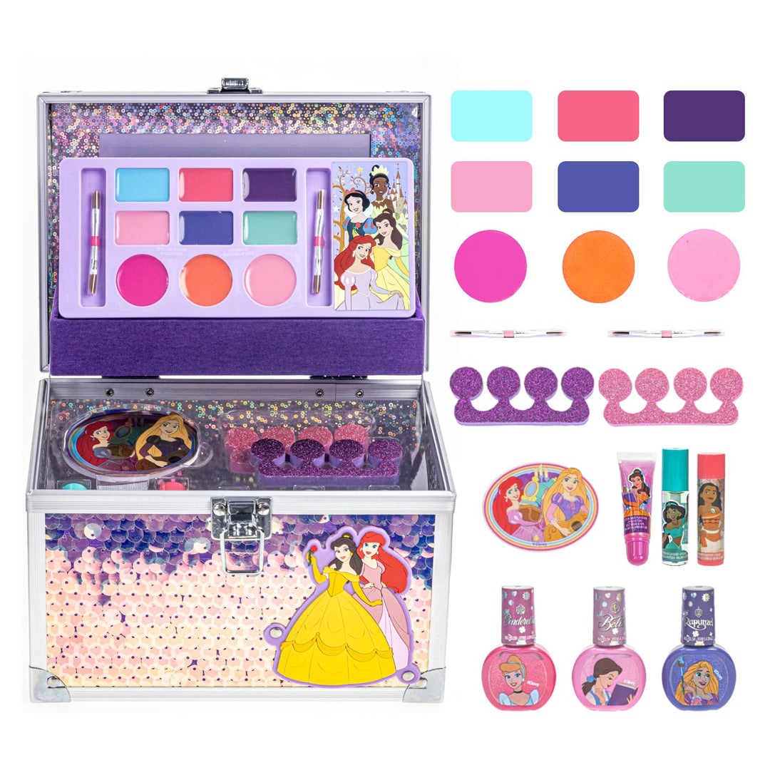 Disney-girls zugset mit schönheitskuch, mädel mit make-up für kinder, echte wasche-uniformen, die pa