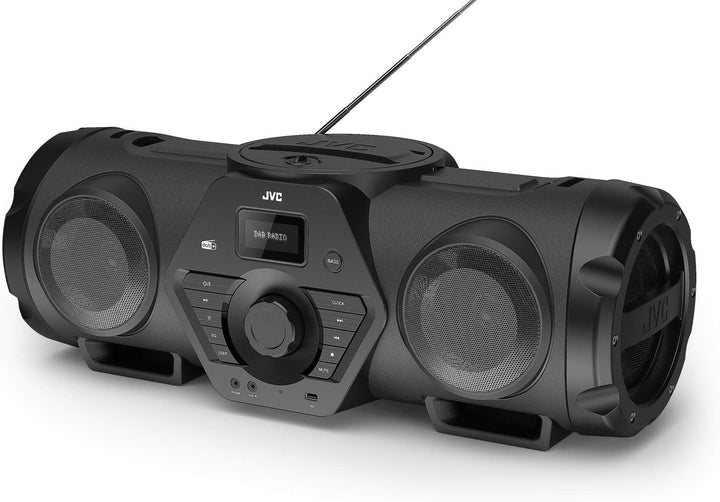 JVC Boomblaster RV-NB300DAB, 2 x 30 Watt, DAB+, UKW, Bluetooth, CD, USB, Line-In, Gitarren- & Mikrof