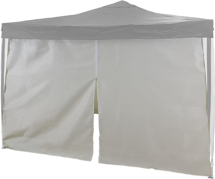 DEMA 4 x Seitenverkleidung Seitenteile Wände für Falt - Pavillon 41046 3x3 m beige