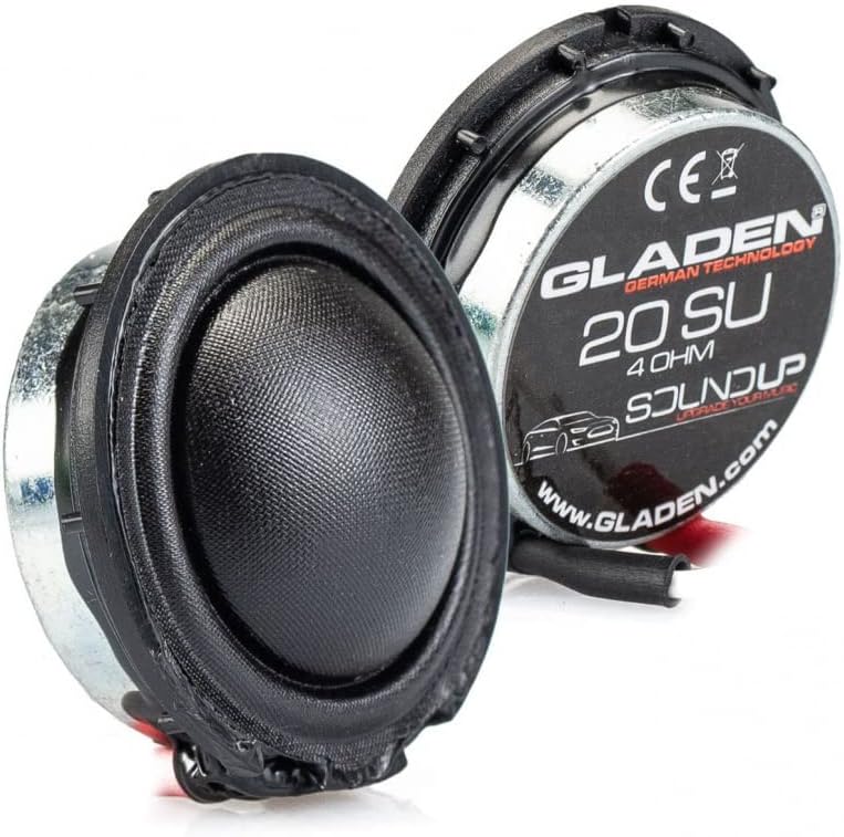 Gladen ONE-T6.1 Appearance Lautsprecher Boxen kompatibel mit VW T6.1 Vordertüren Plug n Play Sound S