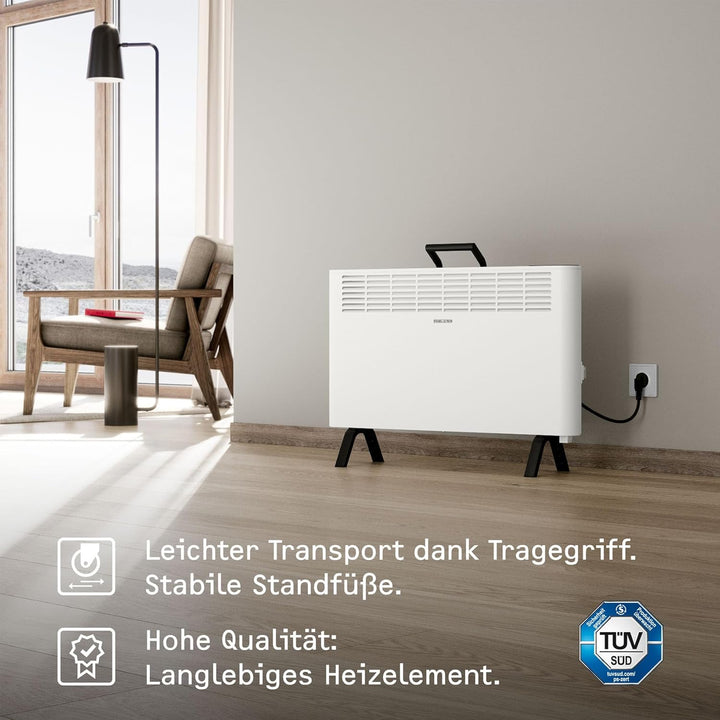 STIEBEL ELTRON neue Elektroheizung engergiesparend, Standgerät CNS 2000 Plus LCD move, 2 kW für ca.