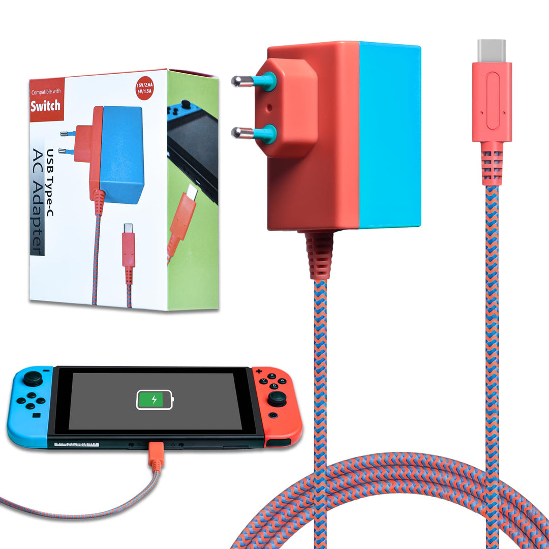 Ladegerät für Switch Console Netzteil Ladekabel Unterstützt TV-Modus Schnelles Aufladen Accessories