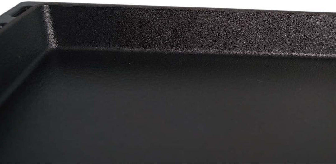 SANTOS einsetzbare Guss Grillpfanne/Einsatzpfanne - Gusseisen Grill Plancha - 37,7x 42,8x4,6cm - SAN