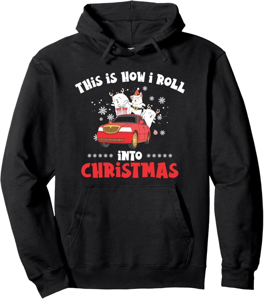 So gehe ich Weihnachten an Pullover Hoodie