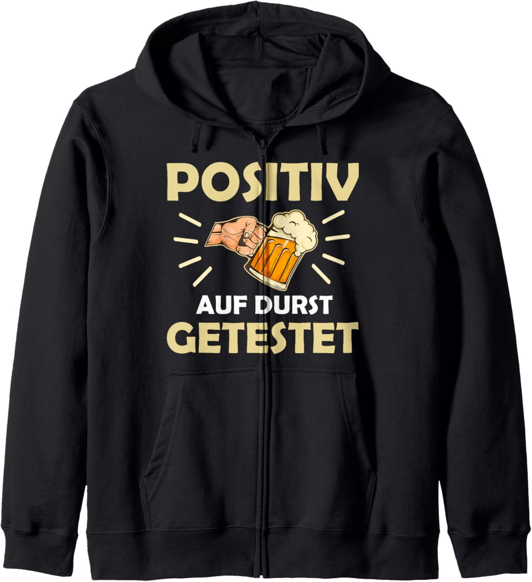 Positiv Auf Durst Getestet Bier Kapuzenjacke