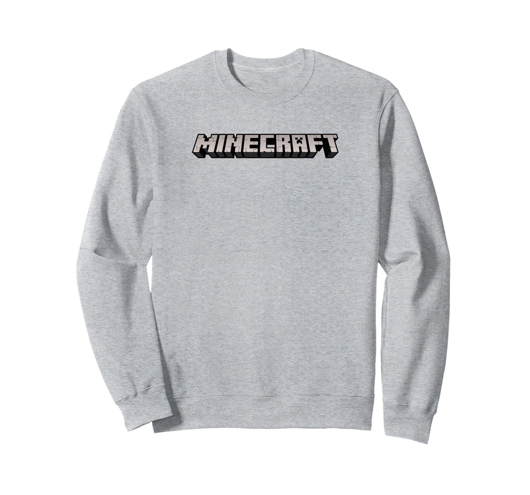 Minecraft Logo weiss Sweatshirt
