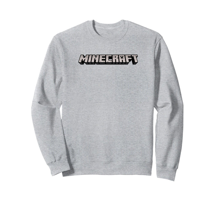 Minecraft Logo weiss Sweatshirt