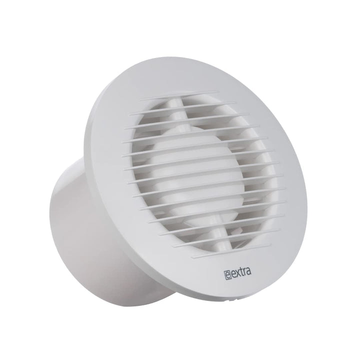 EUROPLAST Ø 100 mm Abluftventilator leise – Badlüfter weiss – Wandventilator für Küche WC Badezimmer