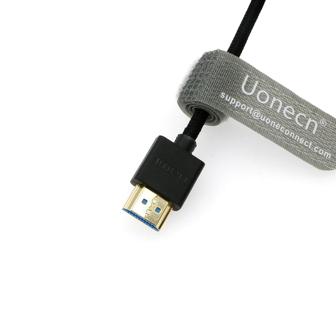 Uonecn HDMI 2.1 8K 60Hz 48Gbps High Speed Spiralkabel Kabel für Kamera &amp; Monitor, kompatibel mit Ato