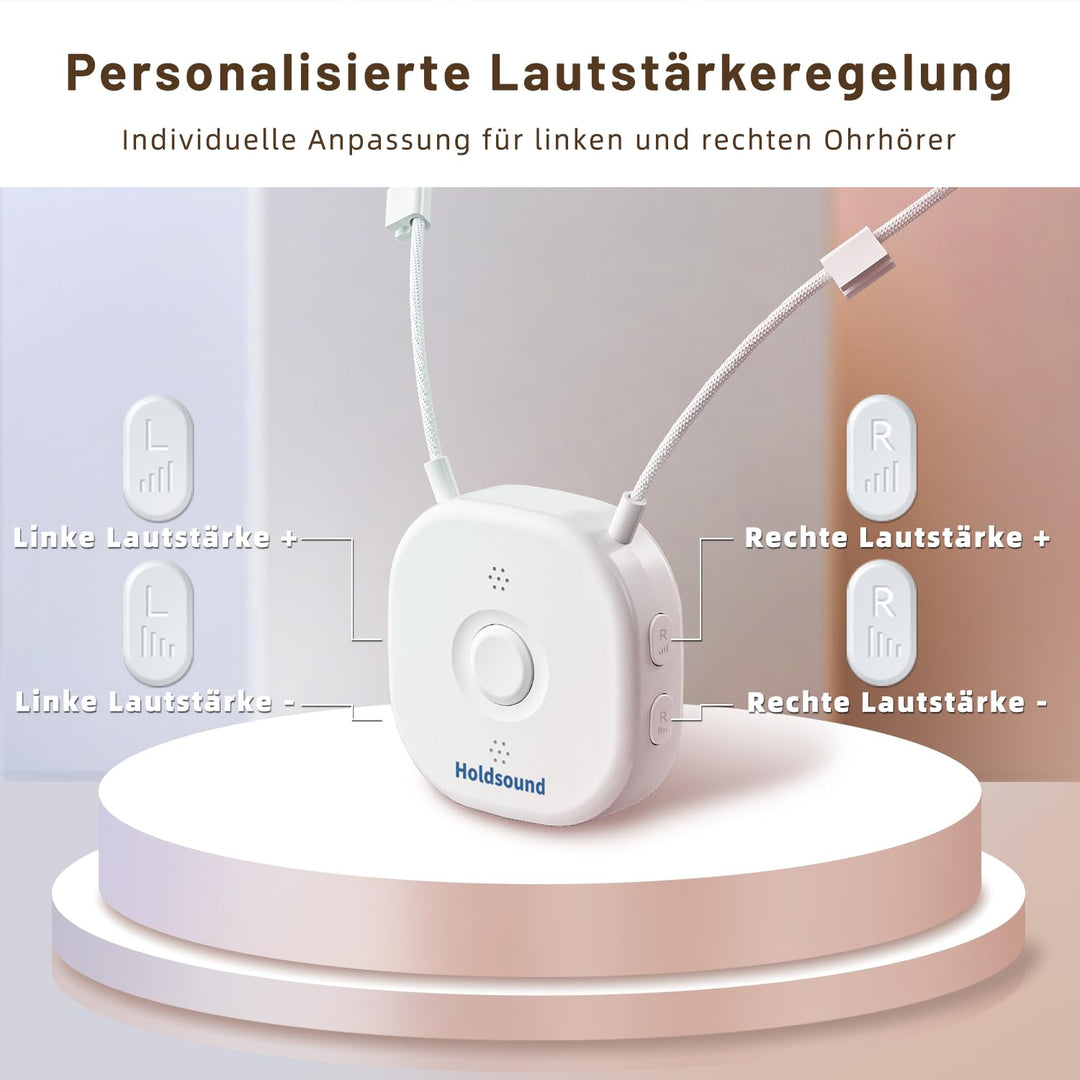 Holdsound Funkkopfhörer Kabellos für TV, Komfortable Kopfhörer für Fernseher mit USB-Sender, Einfach