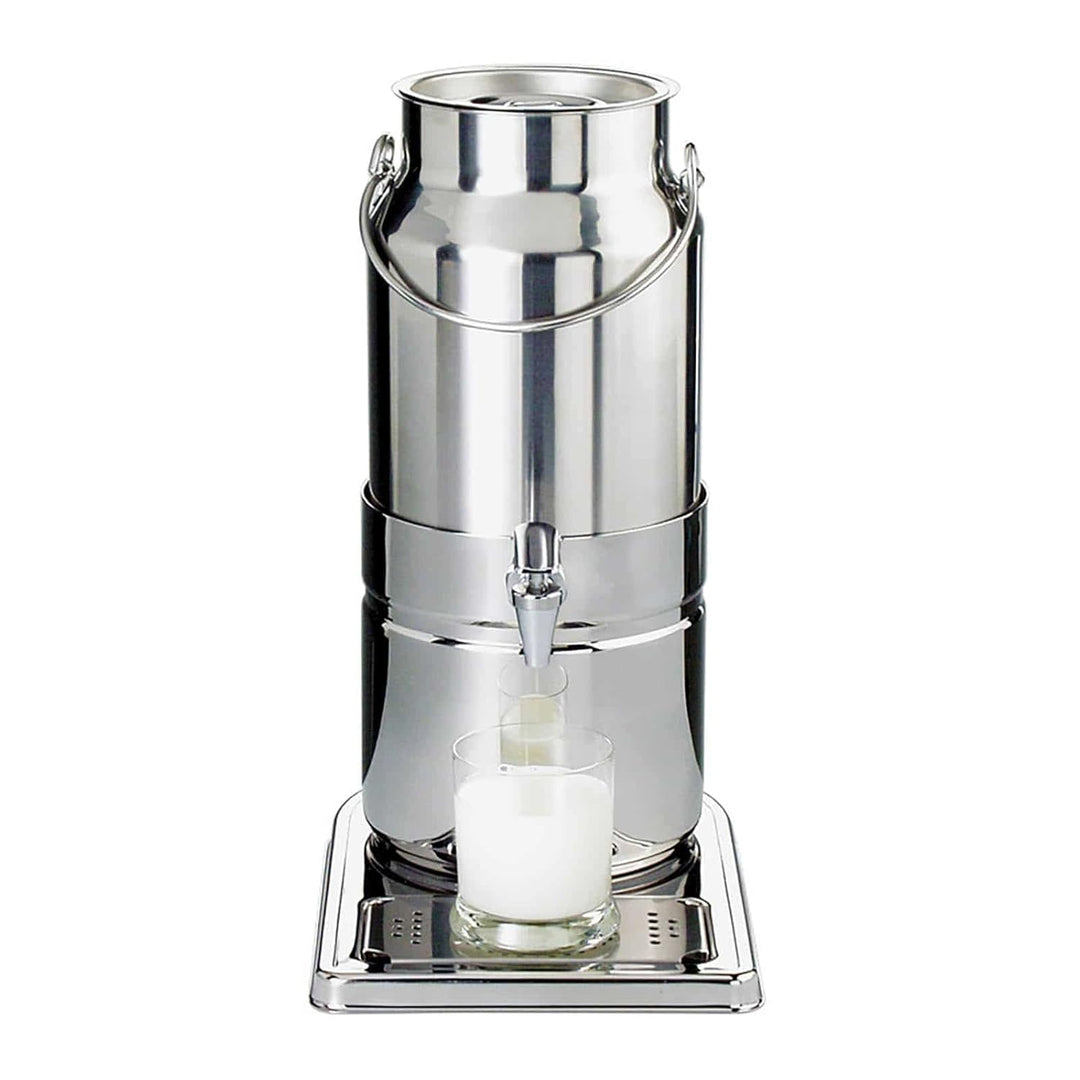 APS 10750 Milchkanne -TOP FRESH-, 23 x 35 cm, H: 45 cm, 18/8 Edelstahl, 1 Kühlakku im Standfuss