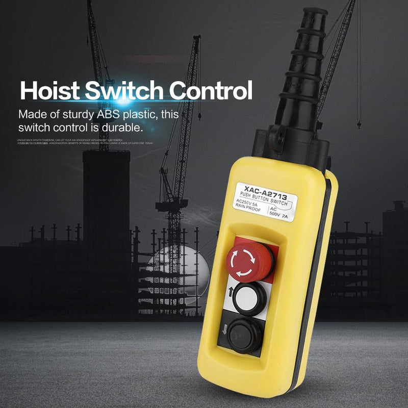 KSTE Kran Kettenzug Push Button Switch Lifting-Anhänger-Controller mit Not-Aus Not-Aus Compatible wi